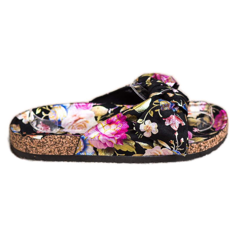 Bona Papuci Cu Model Floral multicolor