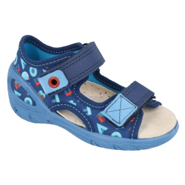 Pantofi pentru copii Befado pu 065X161 albastru marin albastru