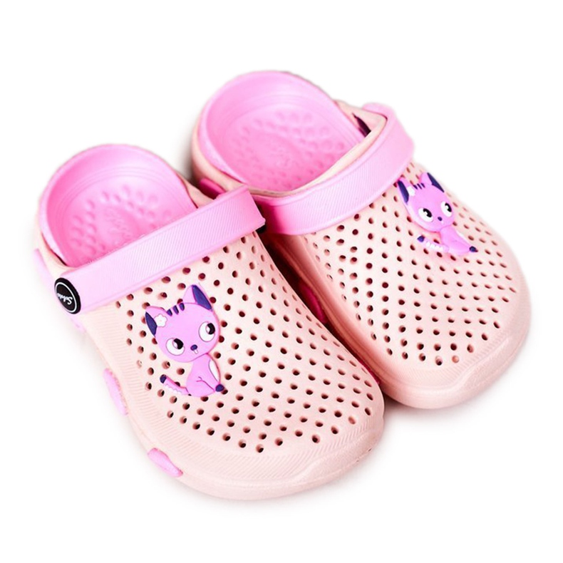 Papuci roz Crocs pentru copii Olivia Papuci roz Crocs pentru copii Olivia