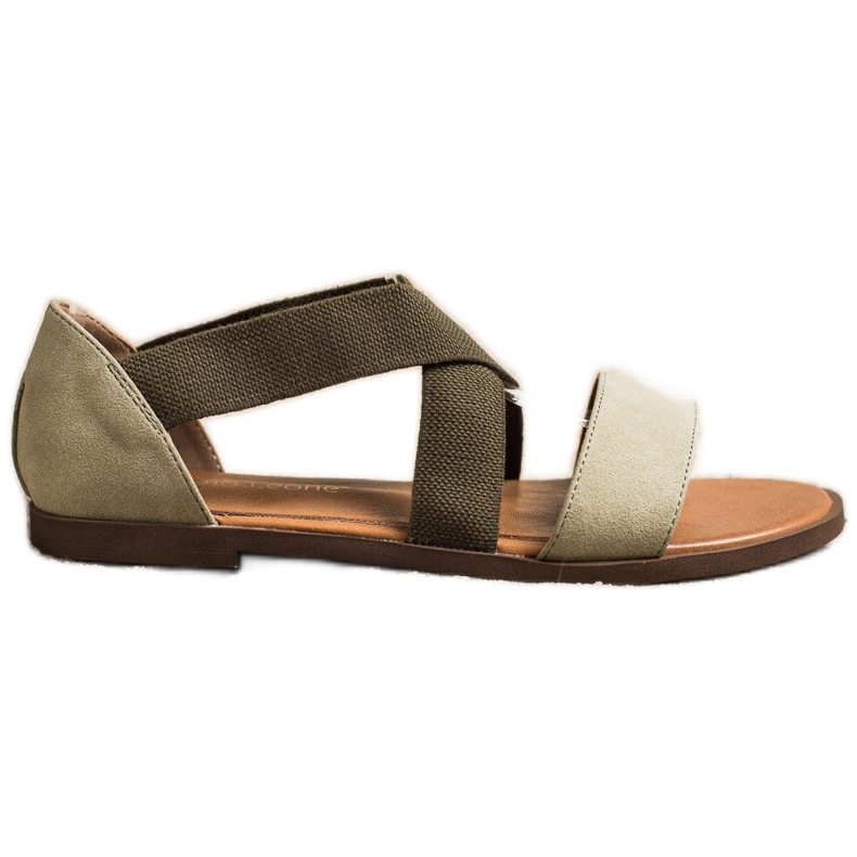 Sandale confortabile cu slip de Sergio Leone verde Sandale confortabile cu slip de Sergio Leone verde