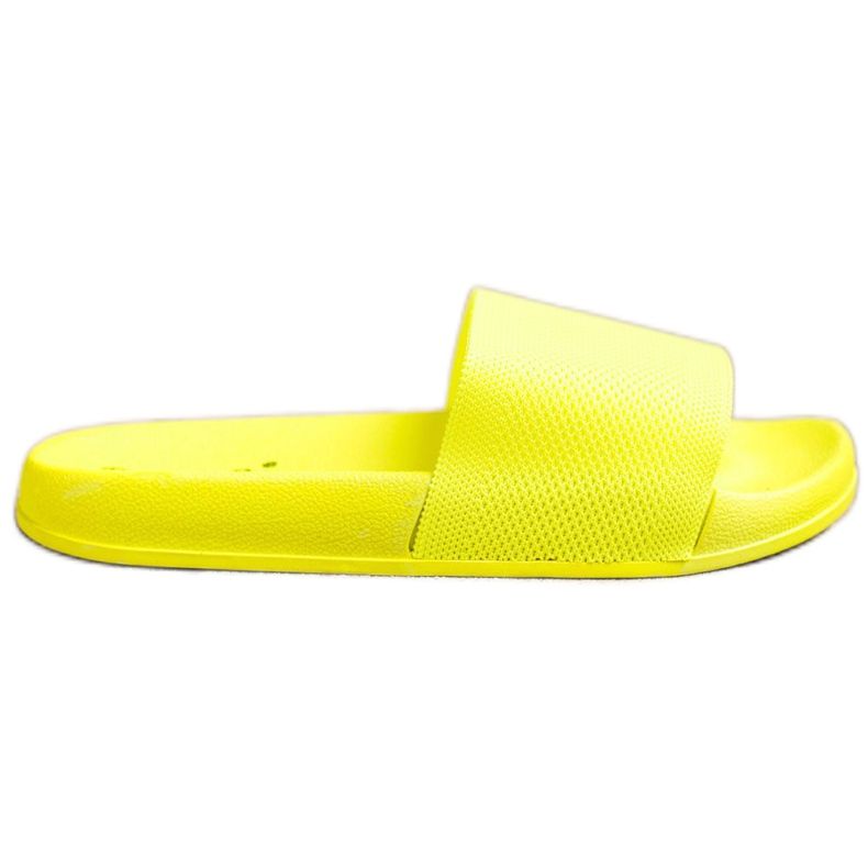 SHELOVET Papuci de neon galben