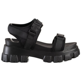 Seastar Sandale pe platformă cu catarame negru Seastar Sandale pe platformă cu catarame negru