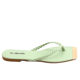 Flip-flops de menta 35-220 Verde