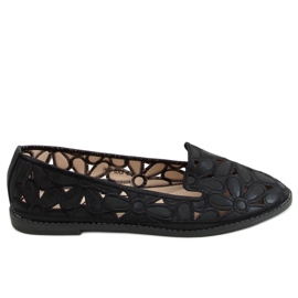 Ballerine ajurate negre PK01P Negru