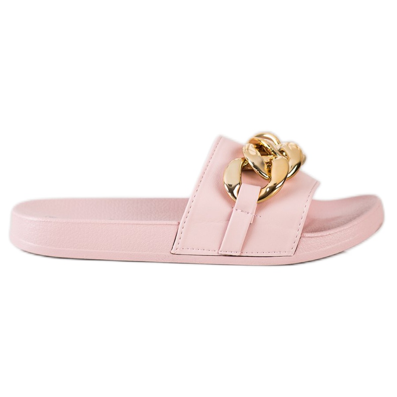 SHELOVET Papuci Roz Cu Ornament