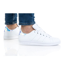 Pantofi Adidas Stan Smith Jr FX7521 alb portocale