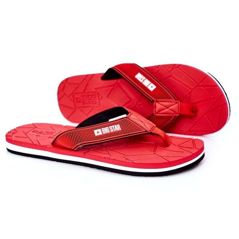 Flip-flops pentru bărbați Big Star HH174819 Roșu