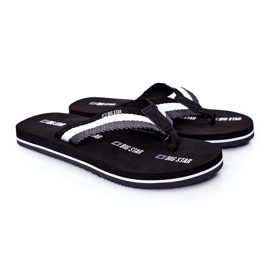 Flip-flops negre pentru bărbați Big Star HH174828 negru Flip-flops negre pentru bărbați Big Star HH174828 negru