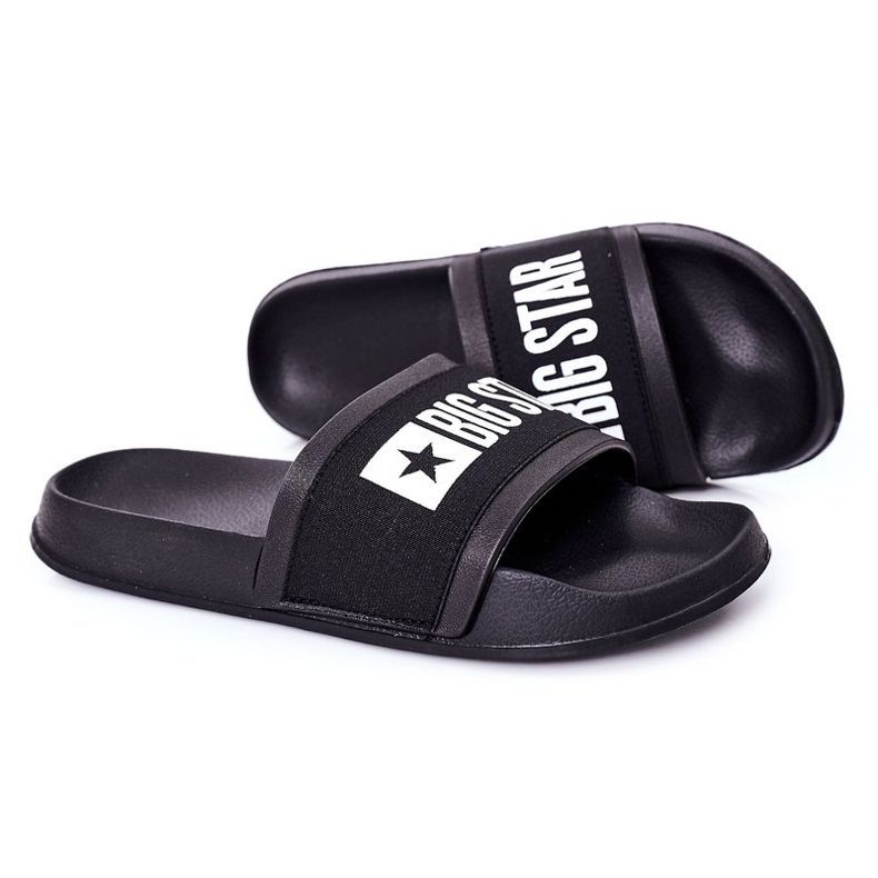 Papuci bărbați negri Big Star HH174831 negru