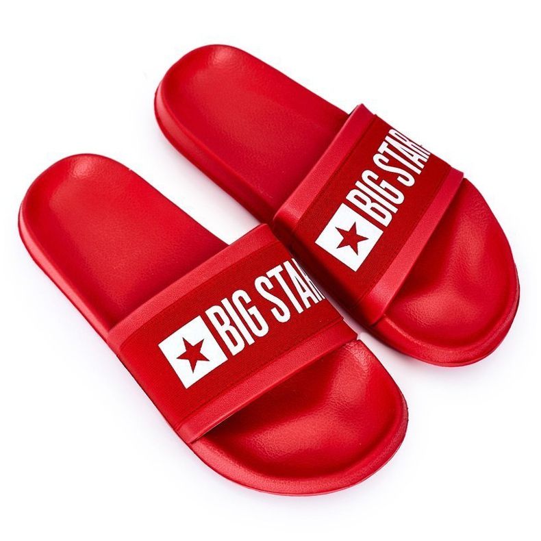 Papuci bărbați Big Star HH174832 roșii roșu