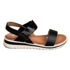 Best Shoes Sandale slip-on la modă negru Best Shoes Sandale slip-on la modă negru