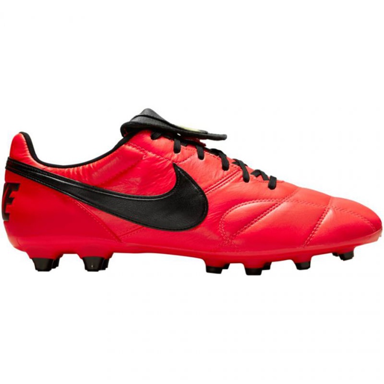 Ghete de fotbal Nike The Premier Ii Fg M 917803 607 roșu portocale si rosii