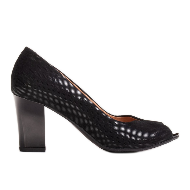 Marco Shoes Pompele negre 316P cu o tăietură practică în față negru