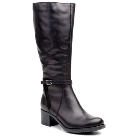 Marco Shoes Cizme de damă confortabile 0928K pentru zilele geroase negru