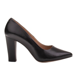 Marco Shoes Pompe confortabile cu grosime ușor mărită negru Marco Shoes Pompe confortabile cu grosime ușor mărită negru