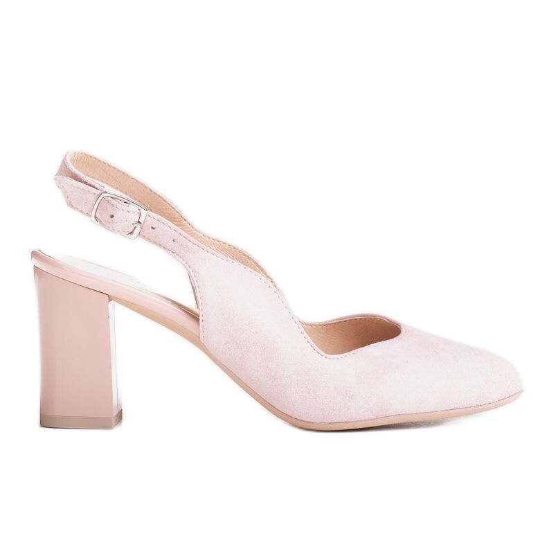 Marco Shoes Sandale roz 1071P cu sclipici pe piele