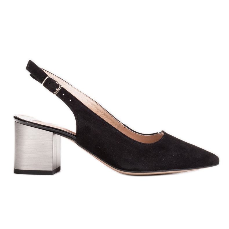 Marco Shoes Sandale negre 1191P cu curea și cataramă negru