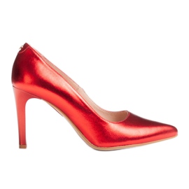 Marco Shoes Știfturi roșii 0500P într-o culoare strălucitoare roșu Marco Shoes Știfturi roșii 0500P într-o culoare strălucitoare roșu