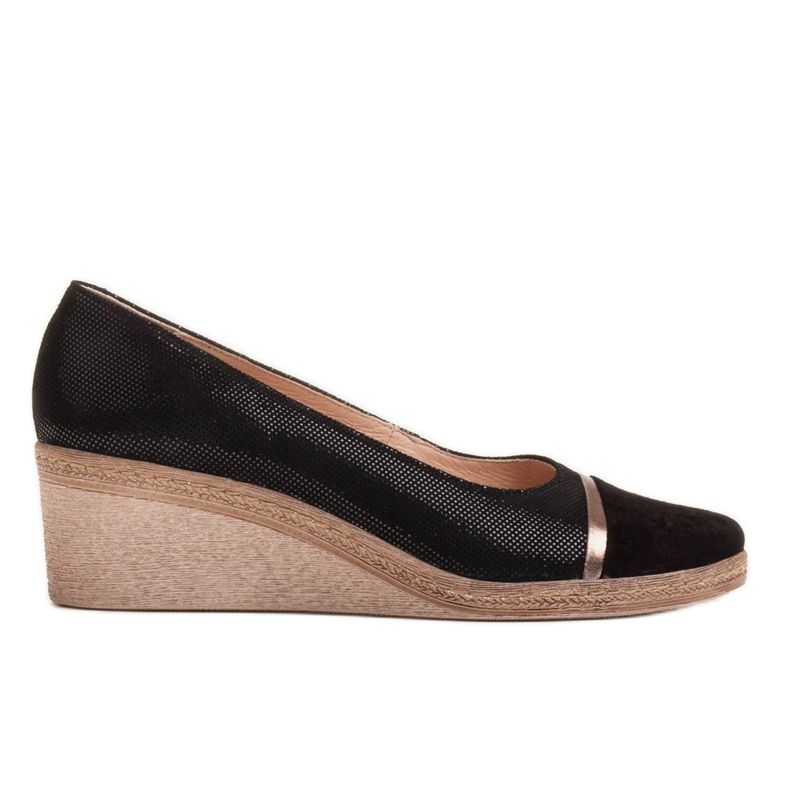 Marco Shoes Pantofi 1205P Marco pe pană negru