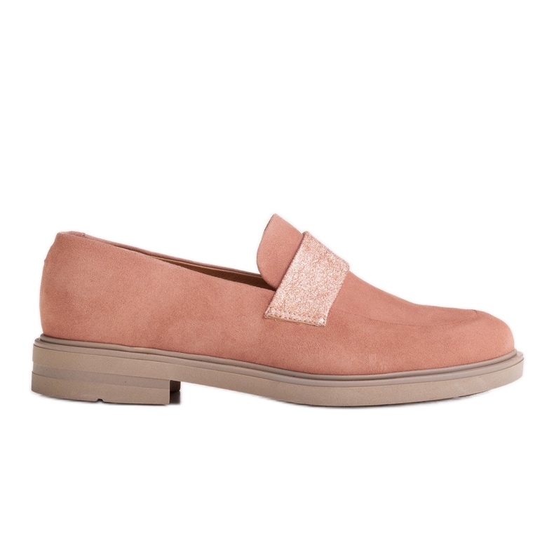 Marco Shoes Încălțăminte confortabilă 1813P roz pudră cu inserție metalică