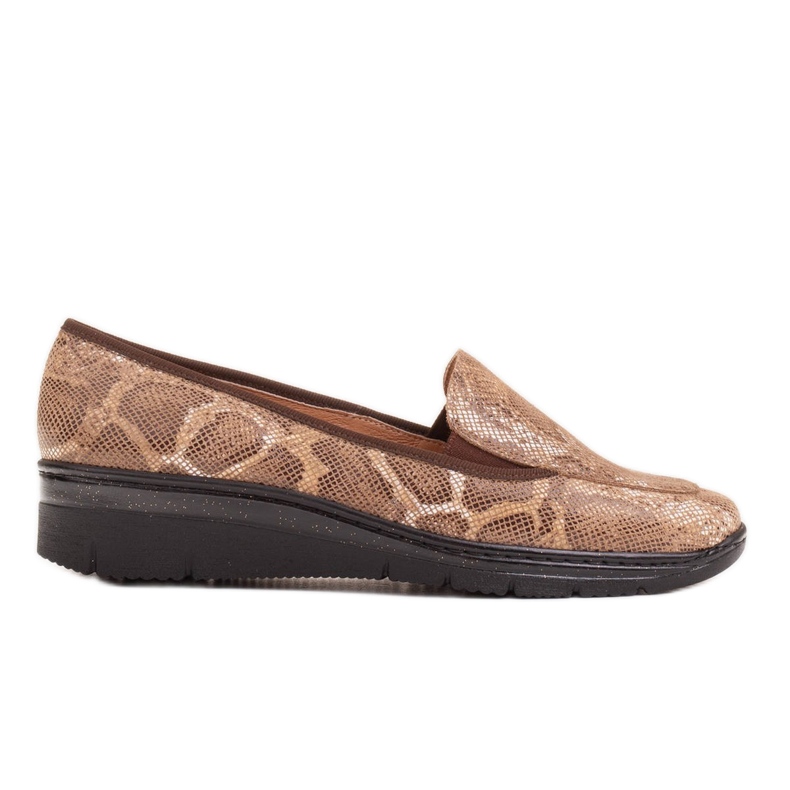 Radoskór Mocasini de damă maro confortabili pentru un picior mai lat Radoskór Mocasini de damă maro confortabili pentru un picior mai lat