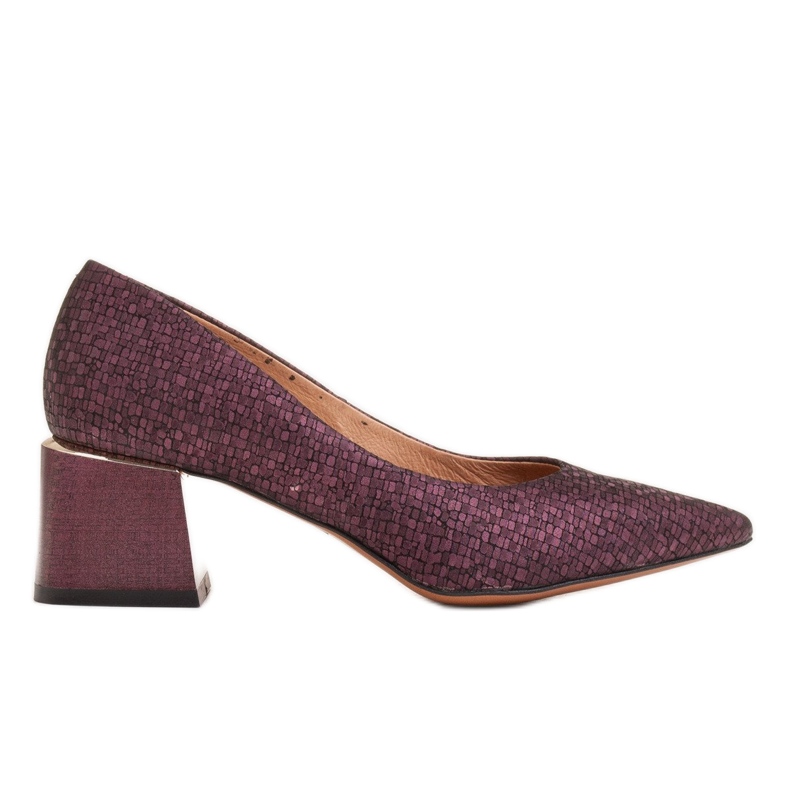 Marco Shoes Pompele elegante din piele de capră violet