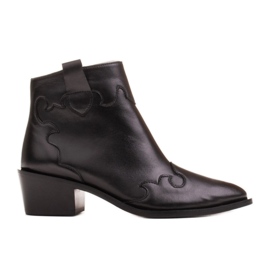 Marco Shoes Cizme negre din piele naturală negru Marco Shoes Cizme negre din piele naturală negru