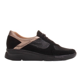 Radoskór Încălțăminte confortabilă pentru un picior mai lat pe o talpă ușoară negru