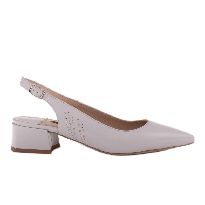 Marco Shoes Sandale elegante cu jeturi pe lateral gri
