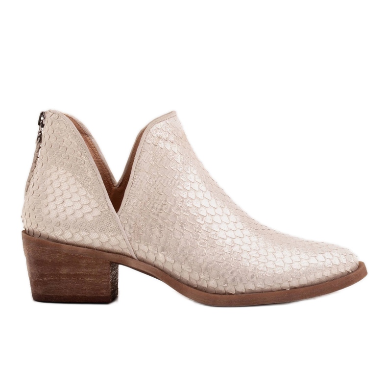 Marco Shoes Cizme din piele naturală din piele de căprioară cu croială în V de aur