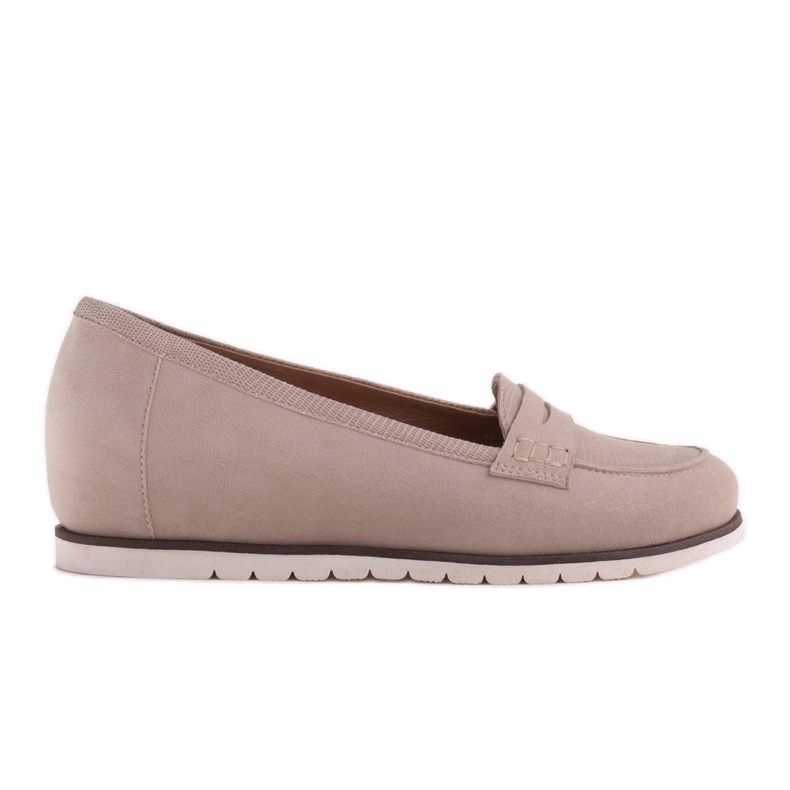 Marco Shoes Încălțăminte ușoară cu partea inferioară foarte moale și o șanț ascuns bej