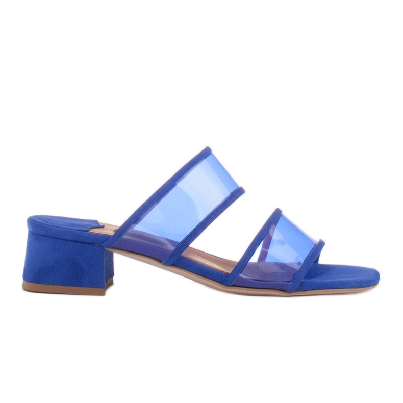 Marco Shoes Papuci de damă cu dungi translucide roșu Marco Shoes Papuci de damă cu dungi translucide roșu