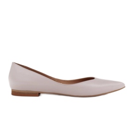 Marco Shoes Balerini de damă cu laturi joase alb multicolor Marco Shoes Balerini de damă cu laturi joase alb multicolor