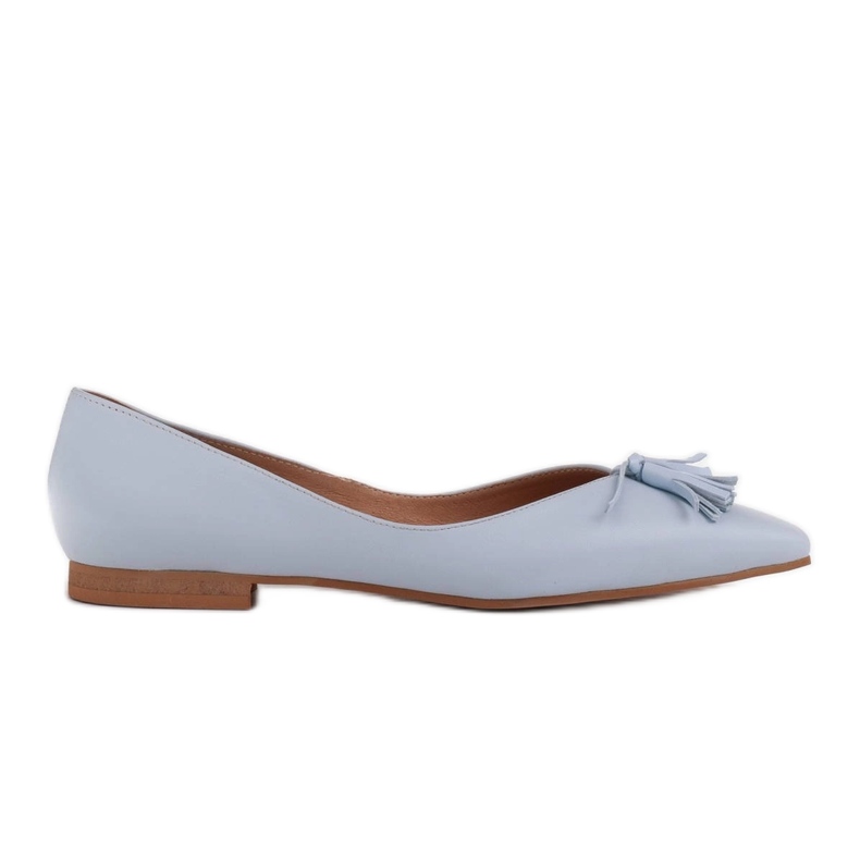 Marco Shoes Balerini de damă cu laturi joase albastru