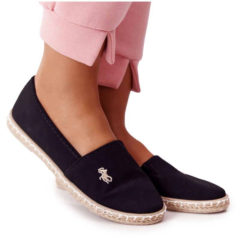 NEWS Espadrile de damă Negru Reyna