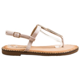 Seastar Sandale cu flip-flops cu ornament bej Seastar Sandale cu flip-flops cu ornament bej