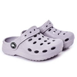 Papuci pentru copii Foam Kroks Grey Lucas gri Papuci pentru copii Foam Kroks Grey Lucas gri