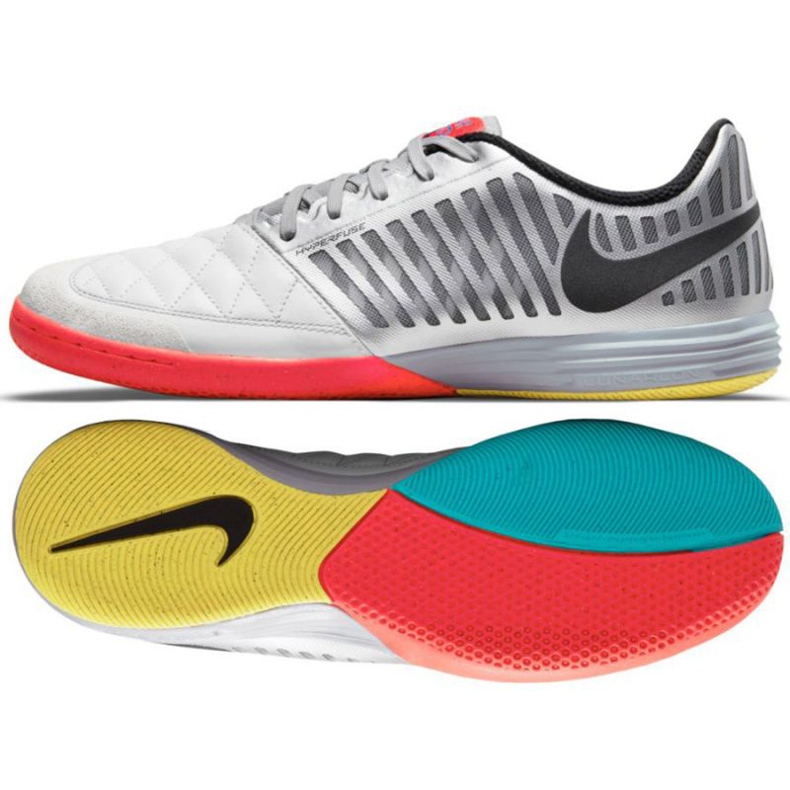 Pantofi de fotbal Nike Lunar Gato Ii Ic M 580456 167 negru, alb, gri / argintiu alb