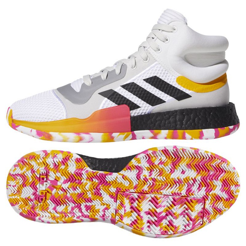 Pantof de baschet Adidas Marquee Boost M G26212 multicolor alb