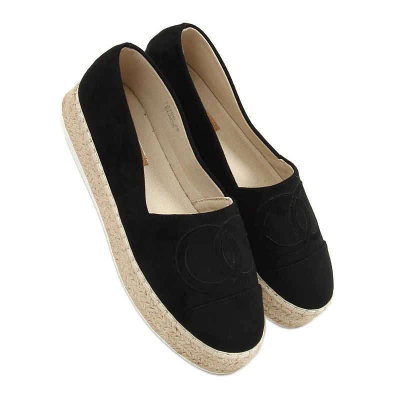 Espadrile Negre T379P Negre negru Espadrile Negre T379P Negre negru