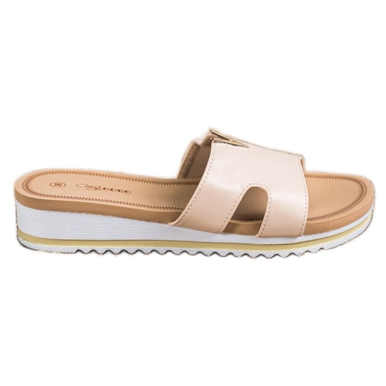 Groto Gogo Papuci confortabili clasici bej