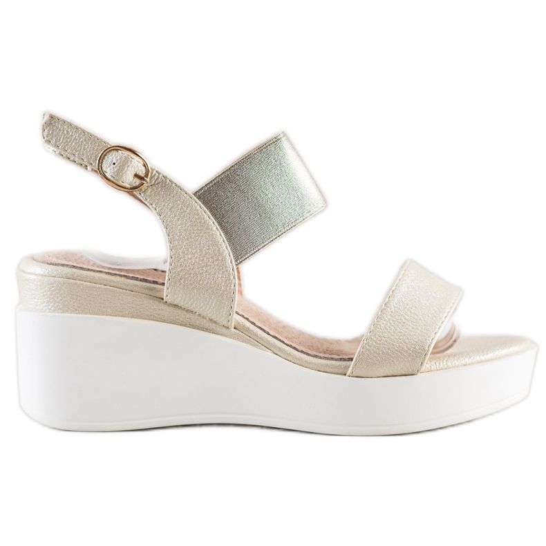 Weide Sandale de moda aurii de aur