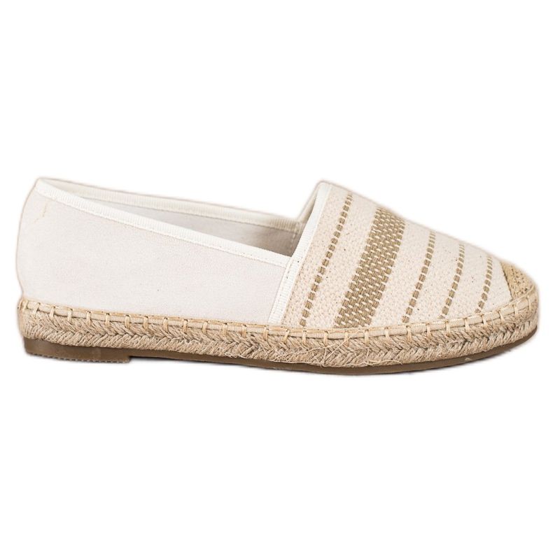 Ideal Shoes Espadrile cu model bej