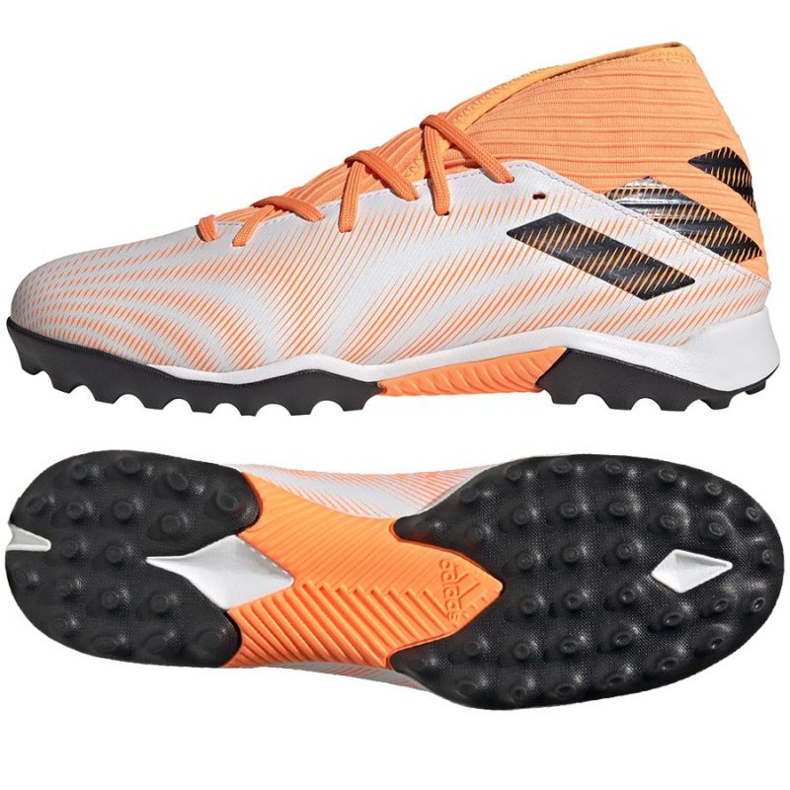 Ghete de fotbal Adidas Nemeziz.3 Tf M FW7345 multicolor portocale si rosii