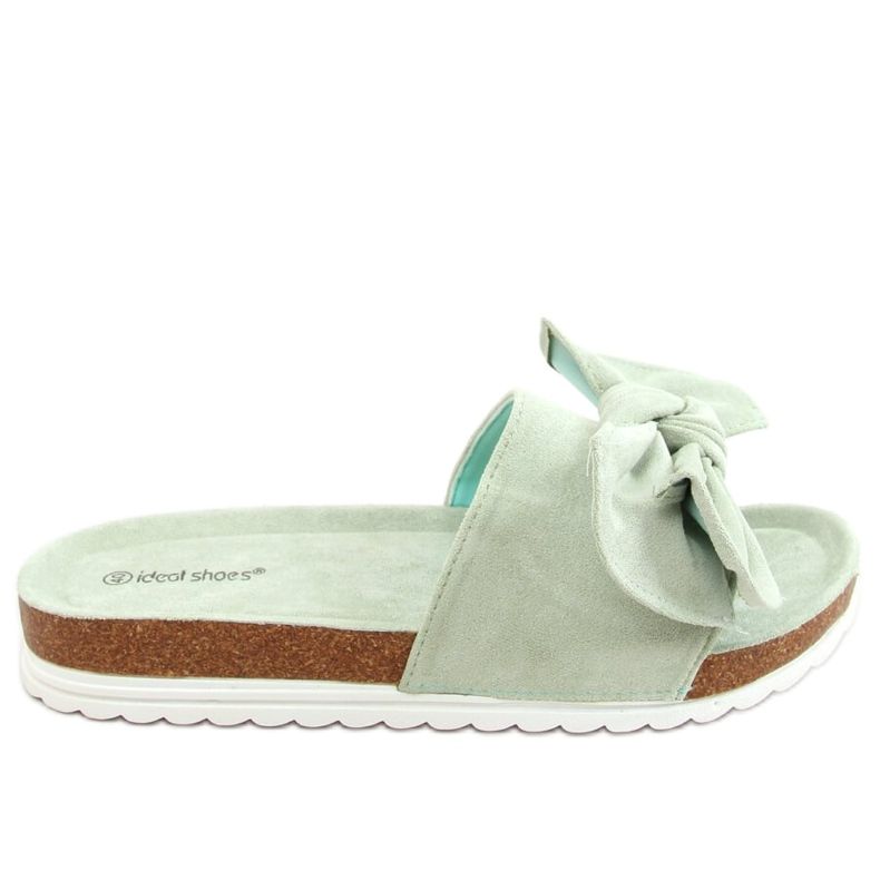 Aquamarine 7855 Papuci verzi pe dop verde