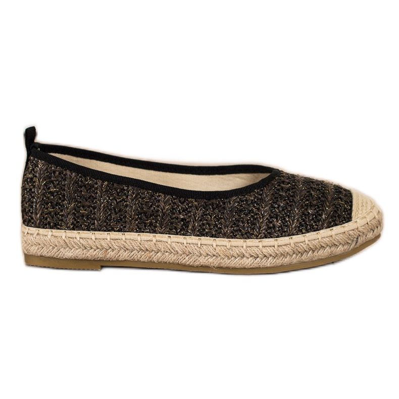 Kayla Espadrile casual bej de aur