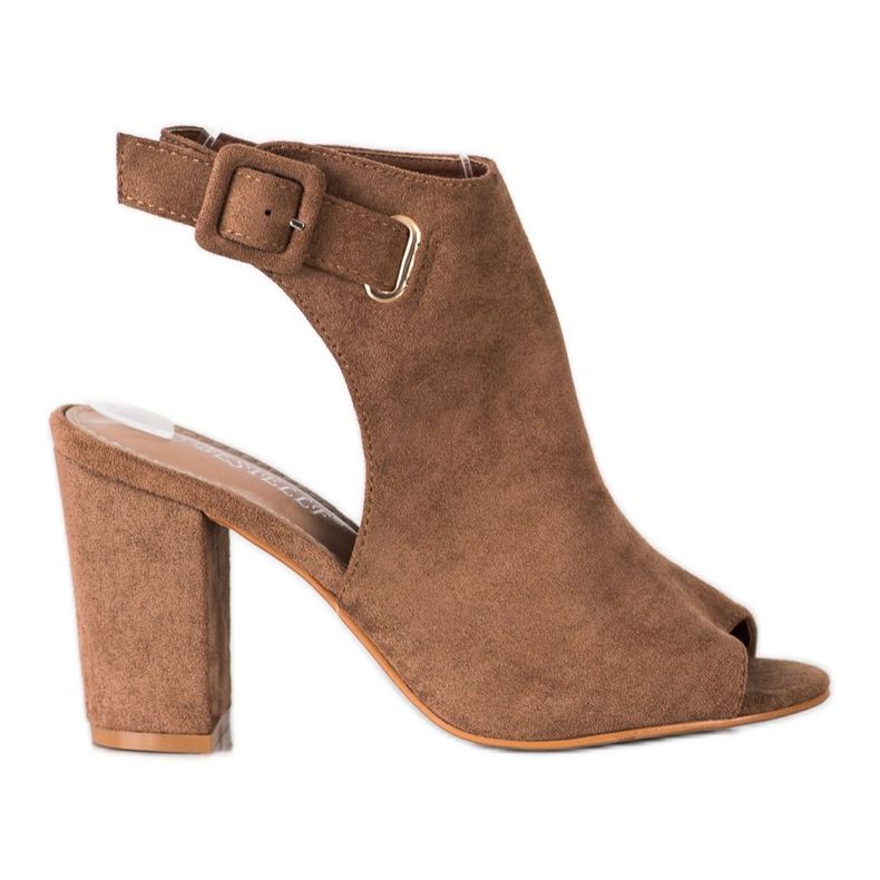 Bestelle Sandale închise cu cataramă maro