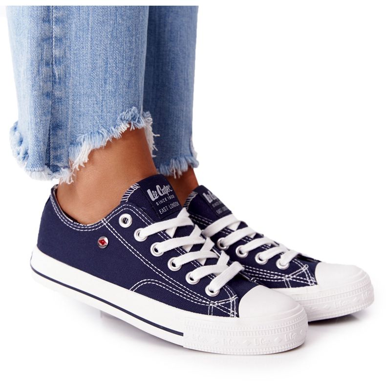 Adidași de damă Lee Cooper LCW-21-31-0095L Blue Navy alb albastru marin