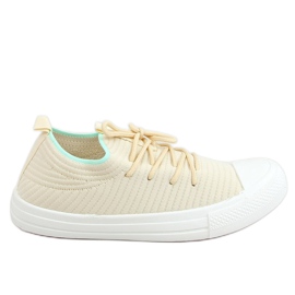 Adidași pentru femei șosete bej PC06P LT.BEIGE Adidași pentru femei șosete bej PC06P LT.BEIGE