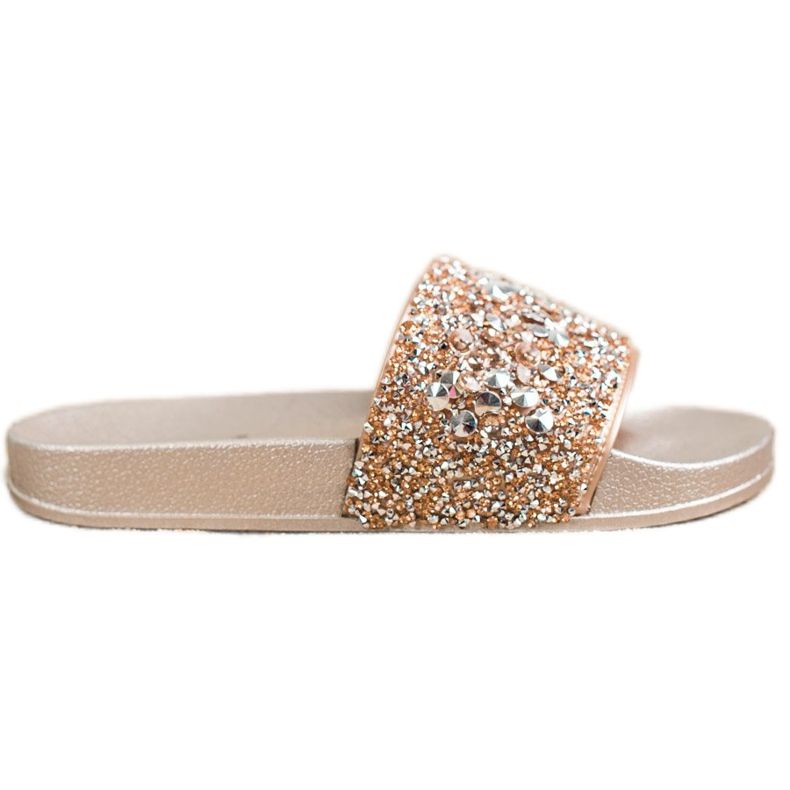 SHELOVET Papuci Cu Ornamente de aur